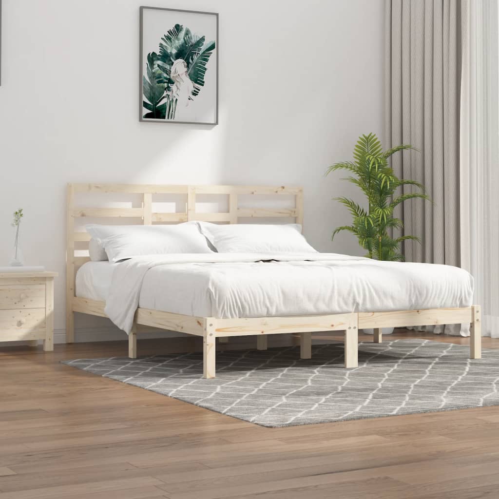 Bed Frame Without Mattress Solid Wood Single Single