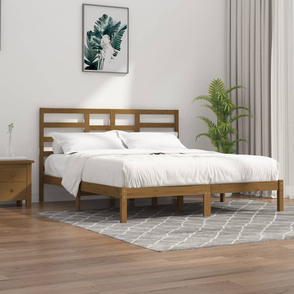 Bed Frame Without Mattress Solid Wood Single Single