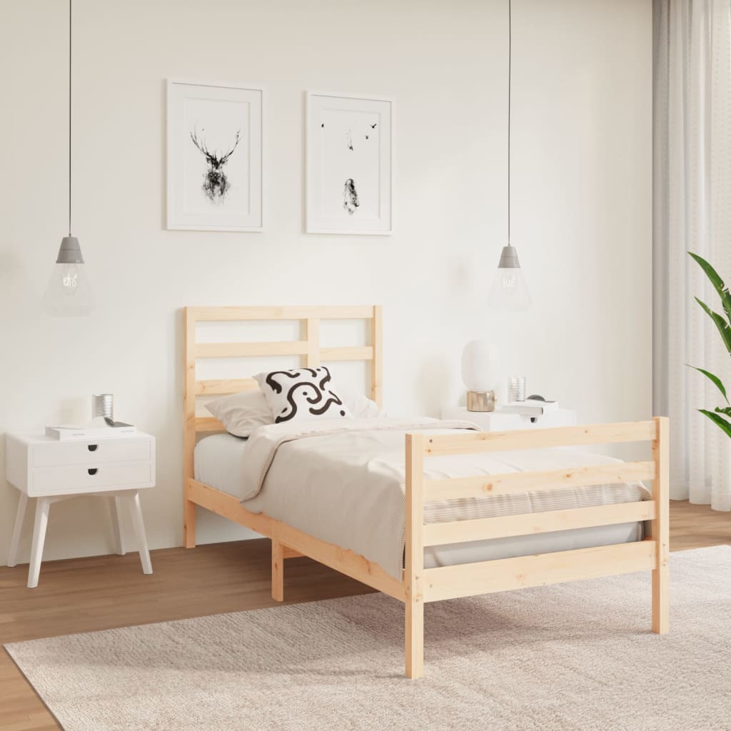 Bed Frame Without Mattress Solid Wood