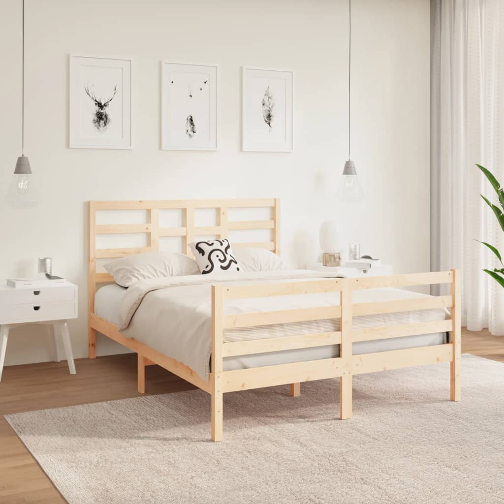 Bed Frame Without Mattress Solid Wood