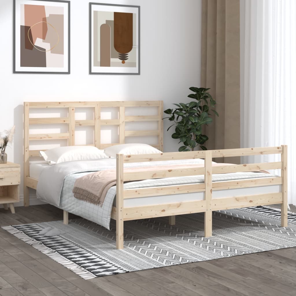 Bed Frame Without Mattress Solid Wood