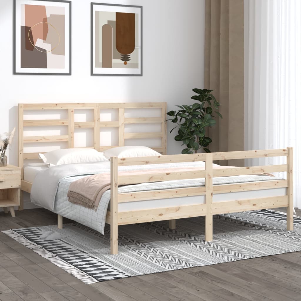 Bed Frame Without Mattress Solid Wood