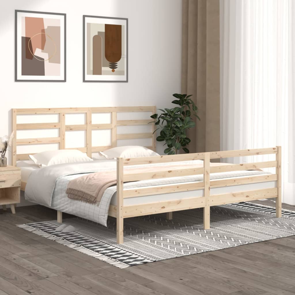Bed Frame Without Mattress Solid Wood