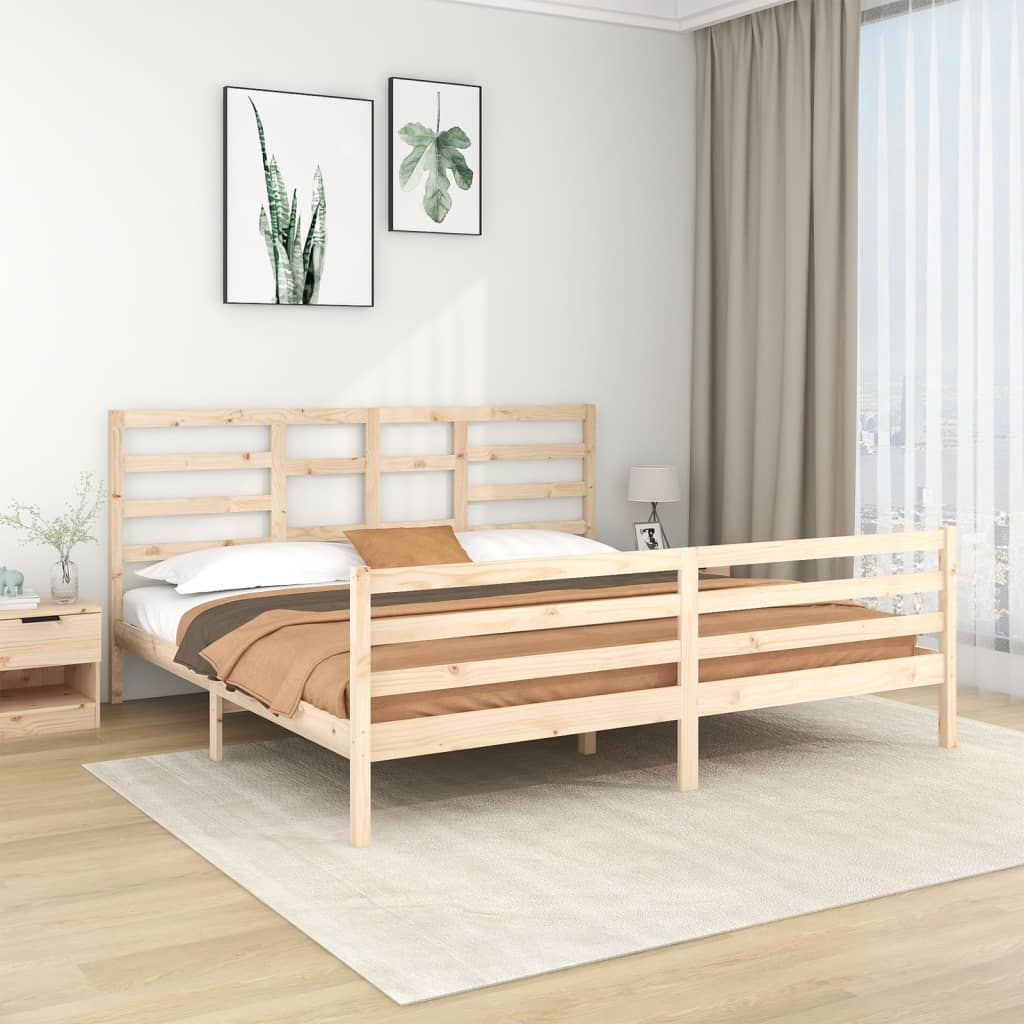 Bed Frame Without Mattress Solid Wood