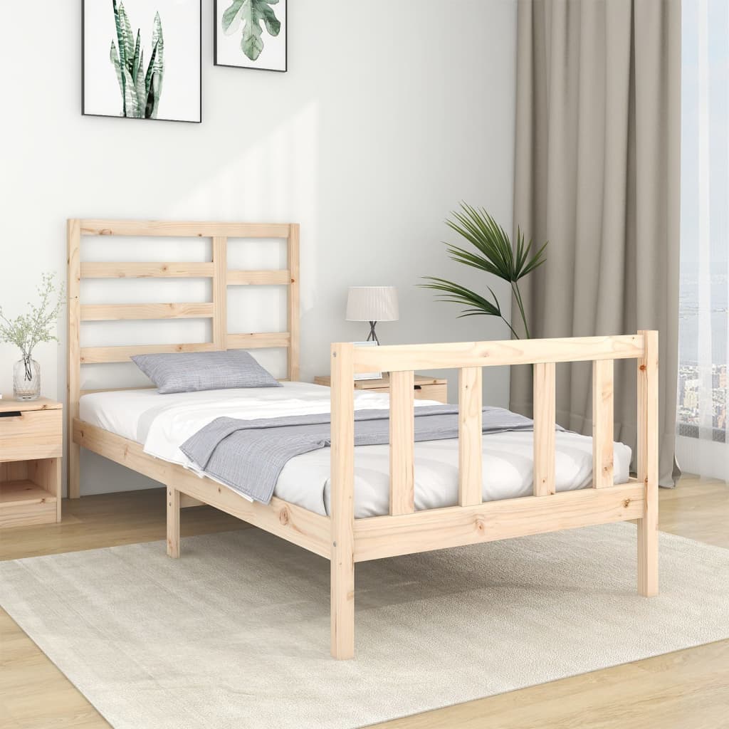 Bed Frame Without Mattress Solid Wood Double