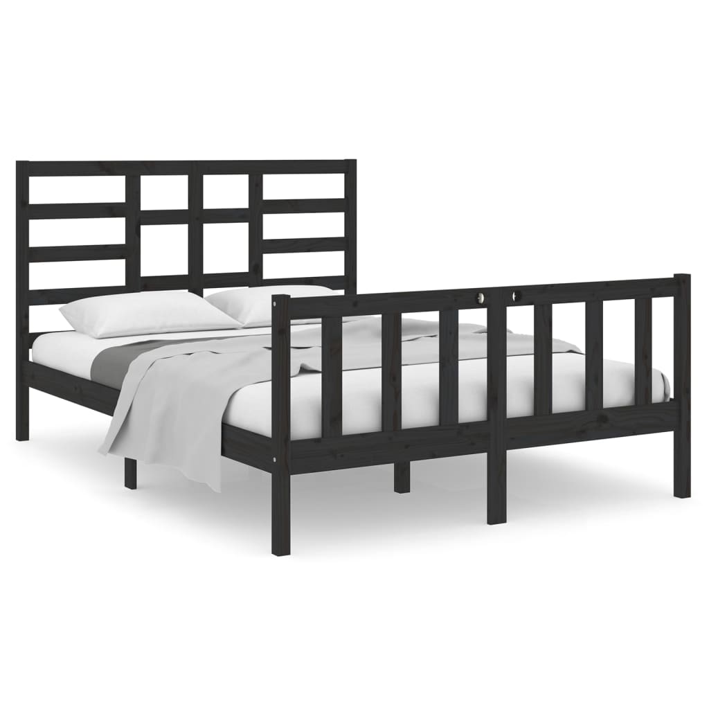 Bed Frame Without Mattress Solid Wood Double