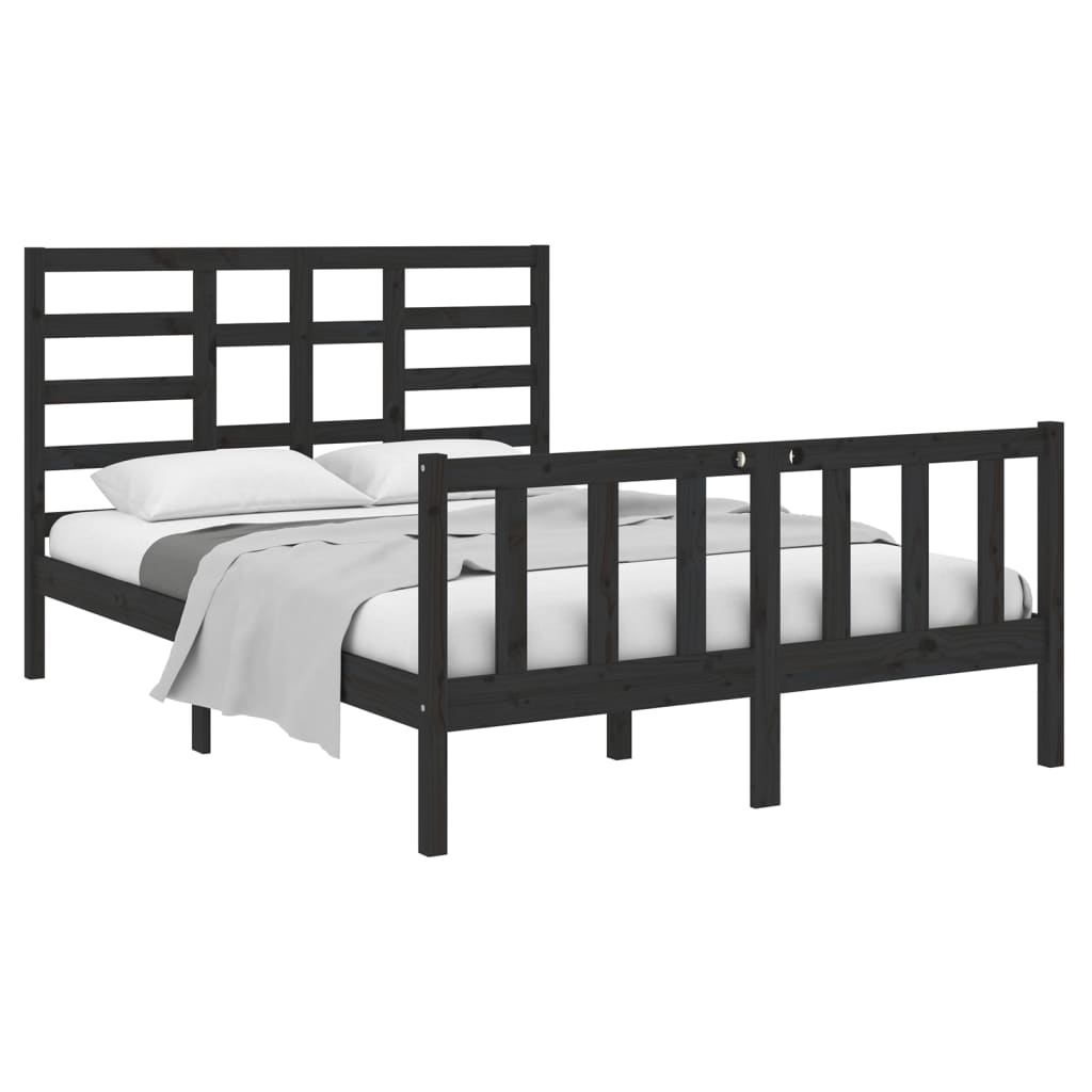 Bed Frame Without Mattress Solid Wood Double