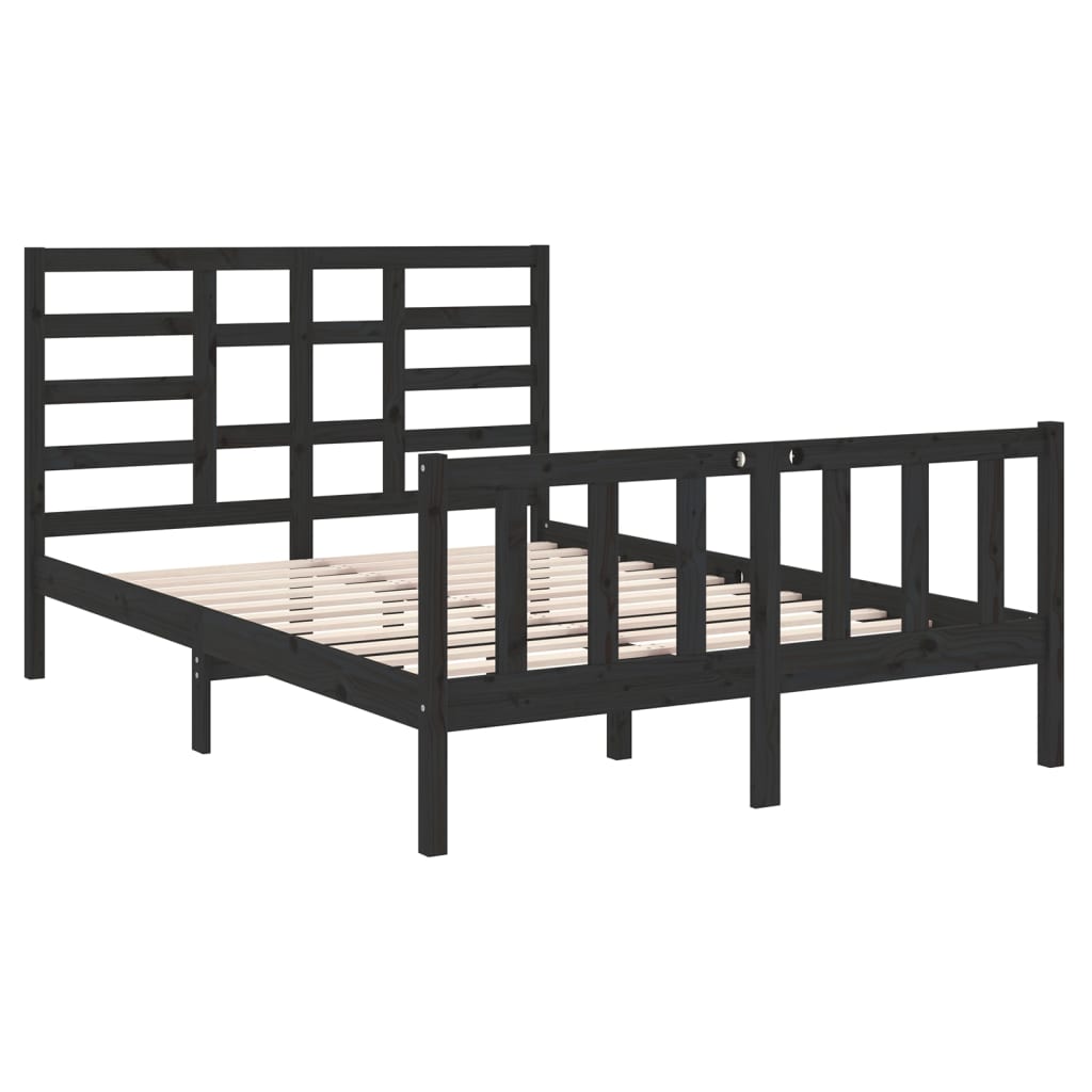 Bed Frame Without Mattress Solid Wood Double
