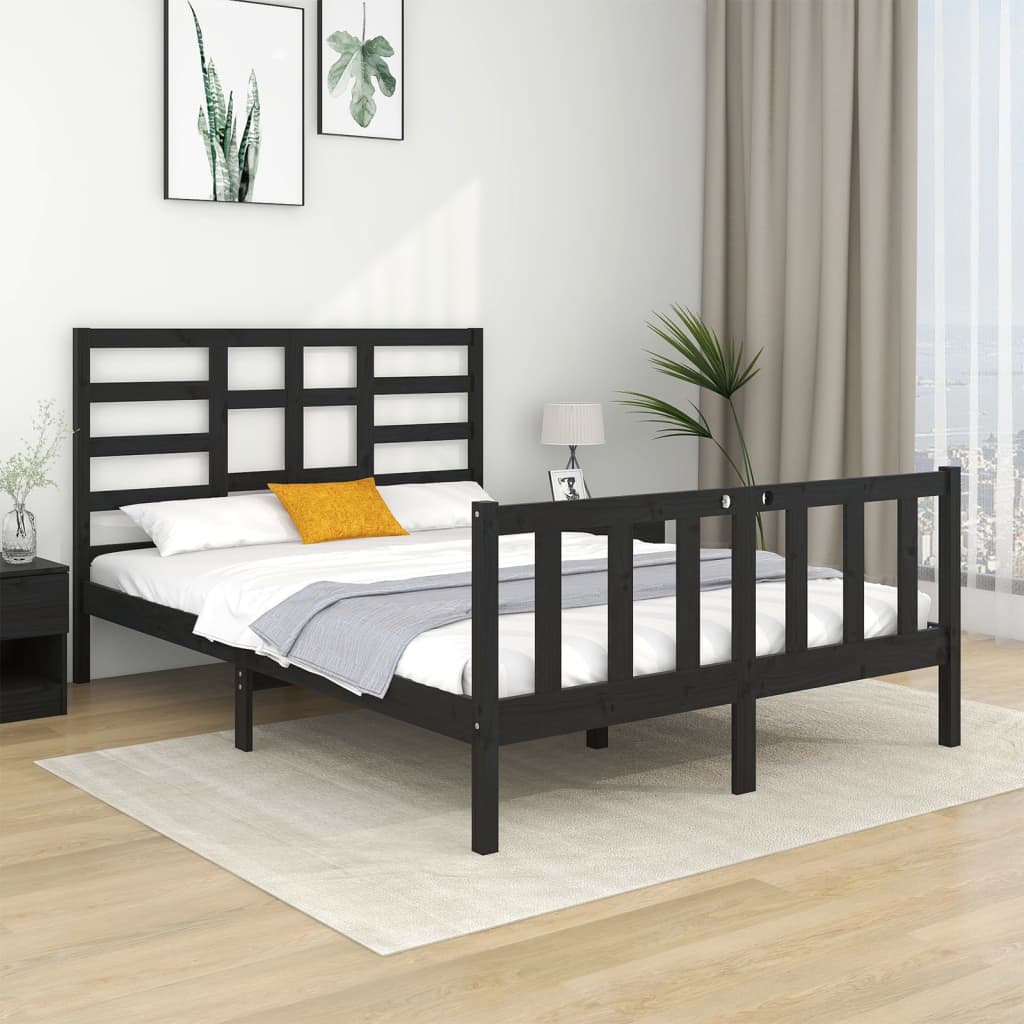 Bed Frame Without Mattress Solid Wood Double