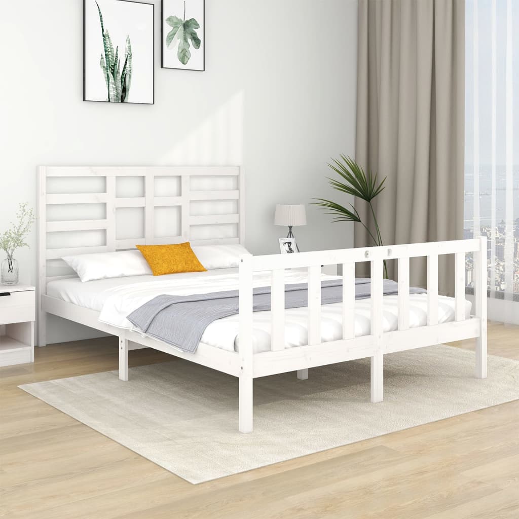 Bed Frame Without Mattress Solid Wood Double