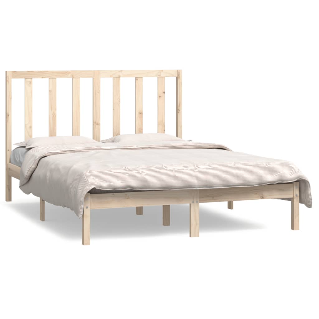 Bed Frame Without Mattress Solid Wood Pine