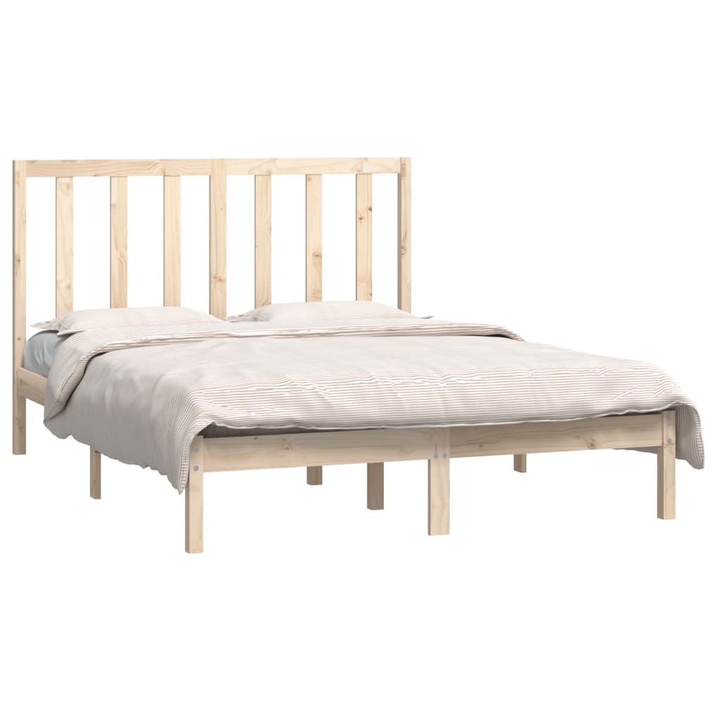 Bed Frame Without Mattress Solid Wood Pine