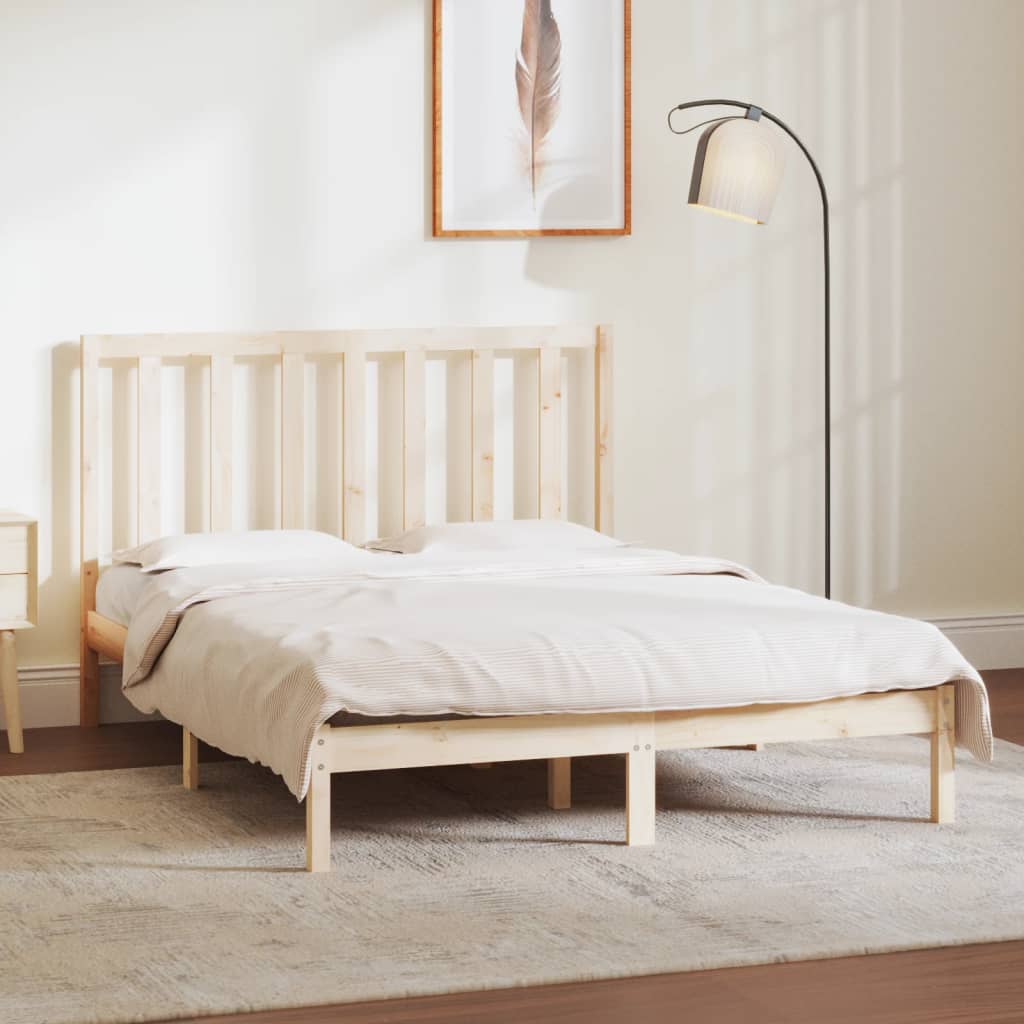 Bed Frame Without Mattress Solid Wood Pine