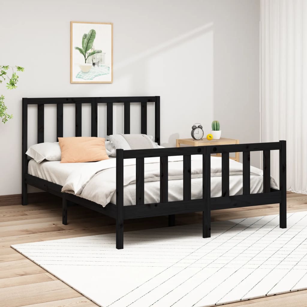 Bed Frame Without Mattress Solid Wood Pine