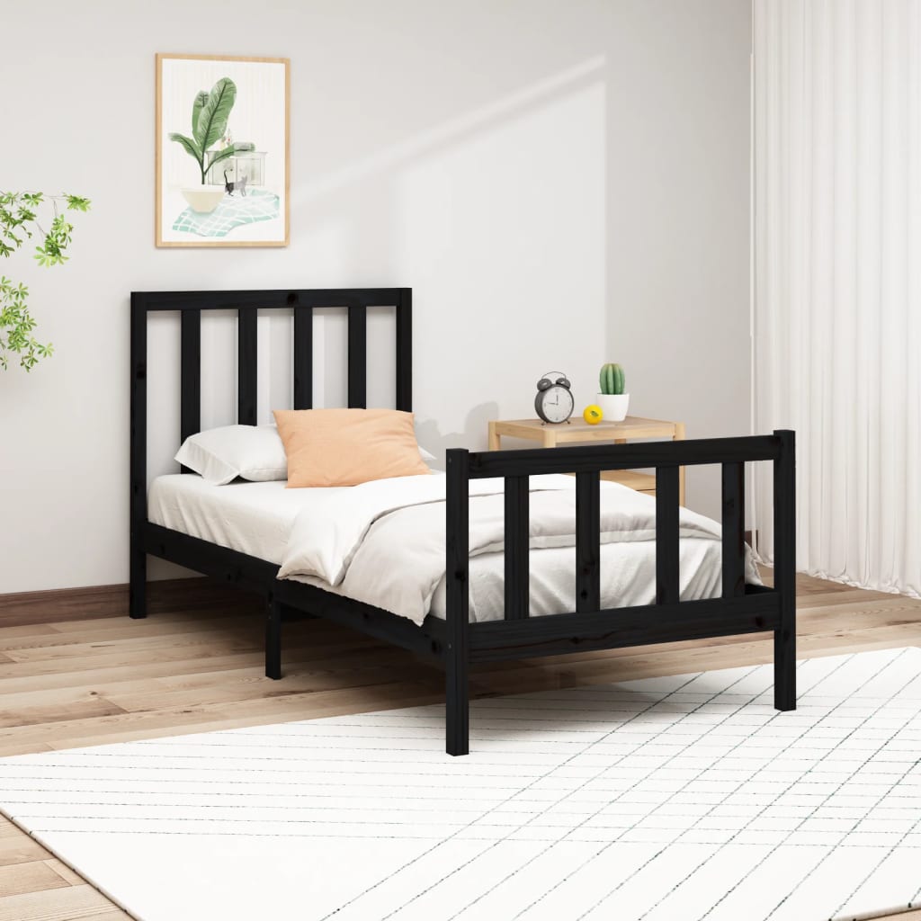 Bed Frame Without Mattress Solid Wood Pine