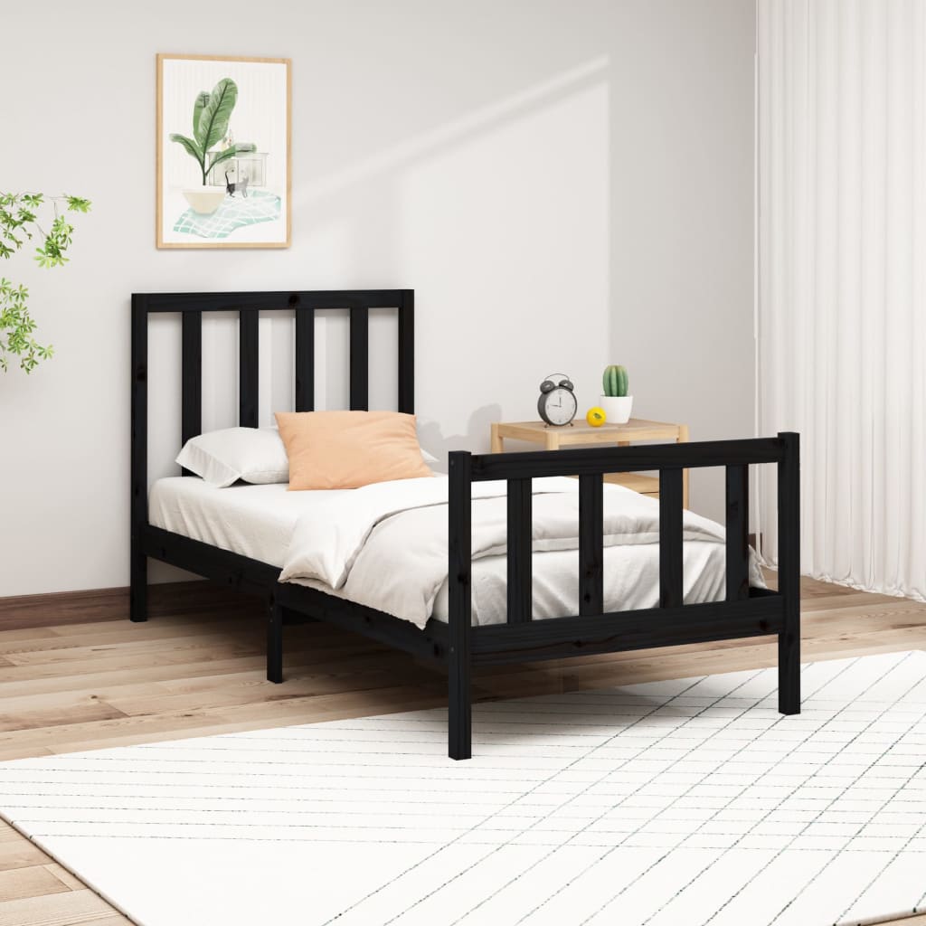 Bed Frame Without Mattress Solid Wood Pine
