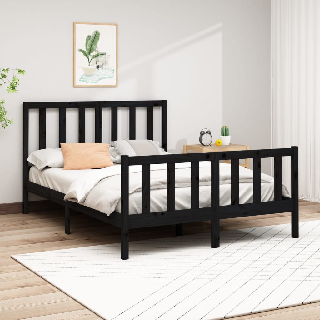 Bed Frame Without Mattress Solid Wood Pine
