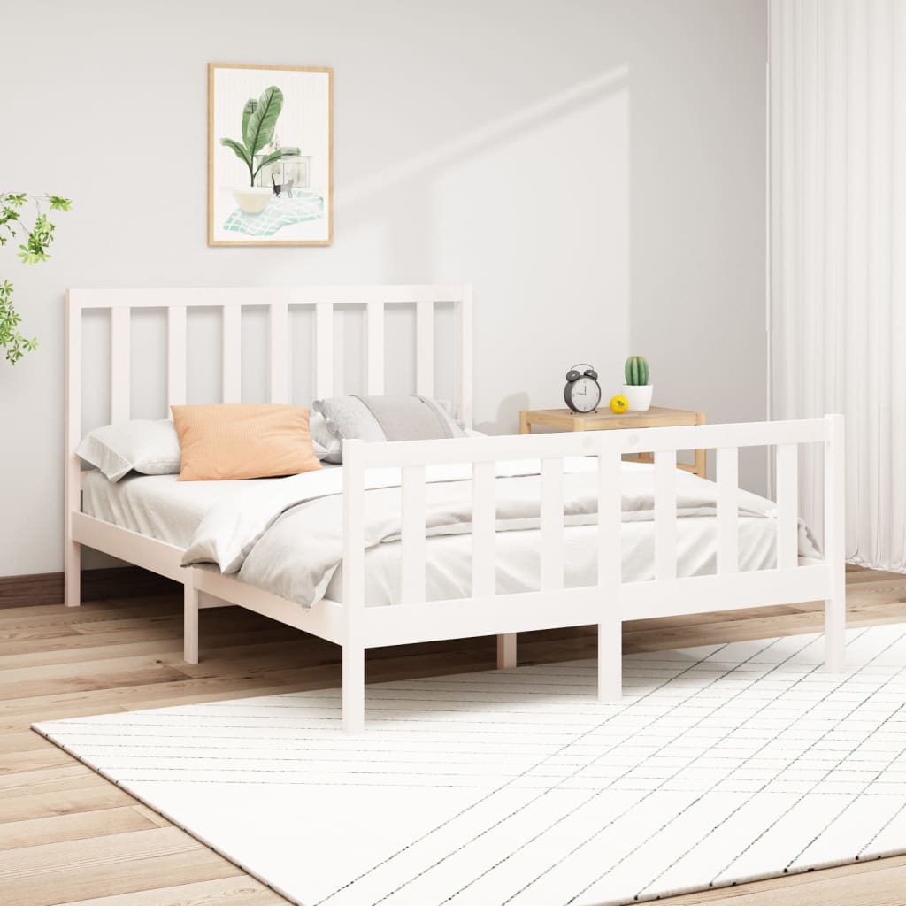 Bed Frame Without Mattress Solid Wood Pine