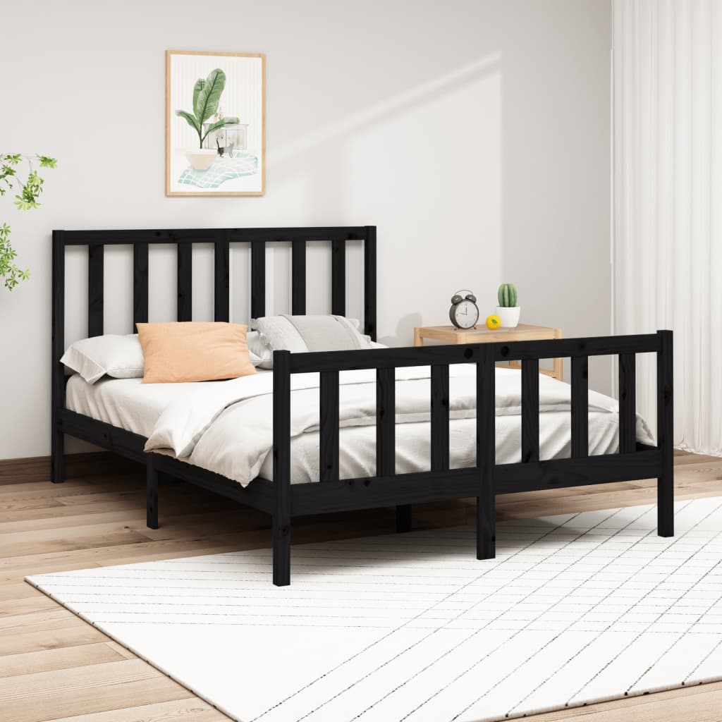 Bed Frame Without Mattress Solid Wood Pine