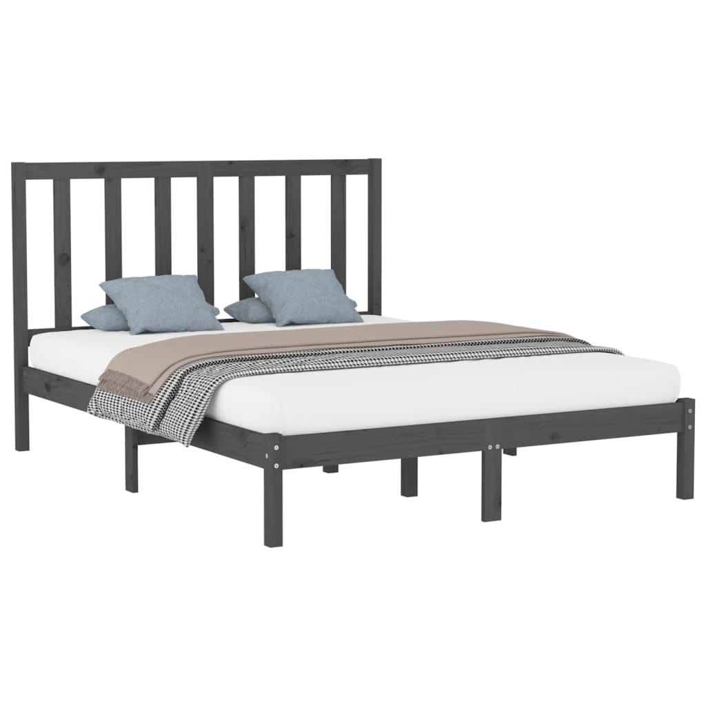 Bed Frame Without Mattress King Size Solid Wood