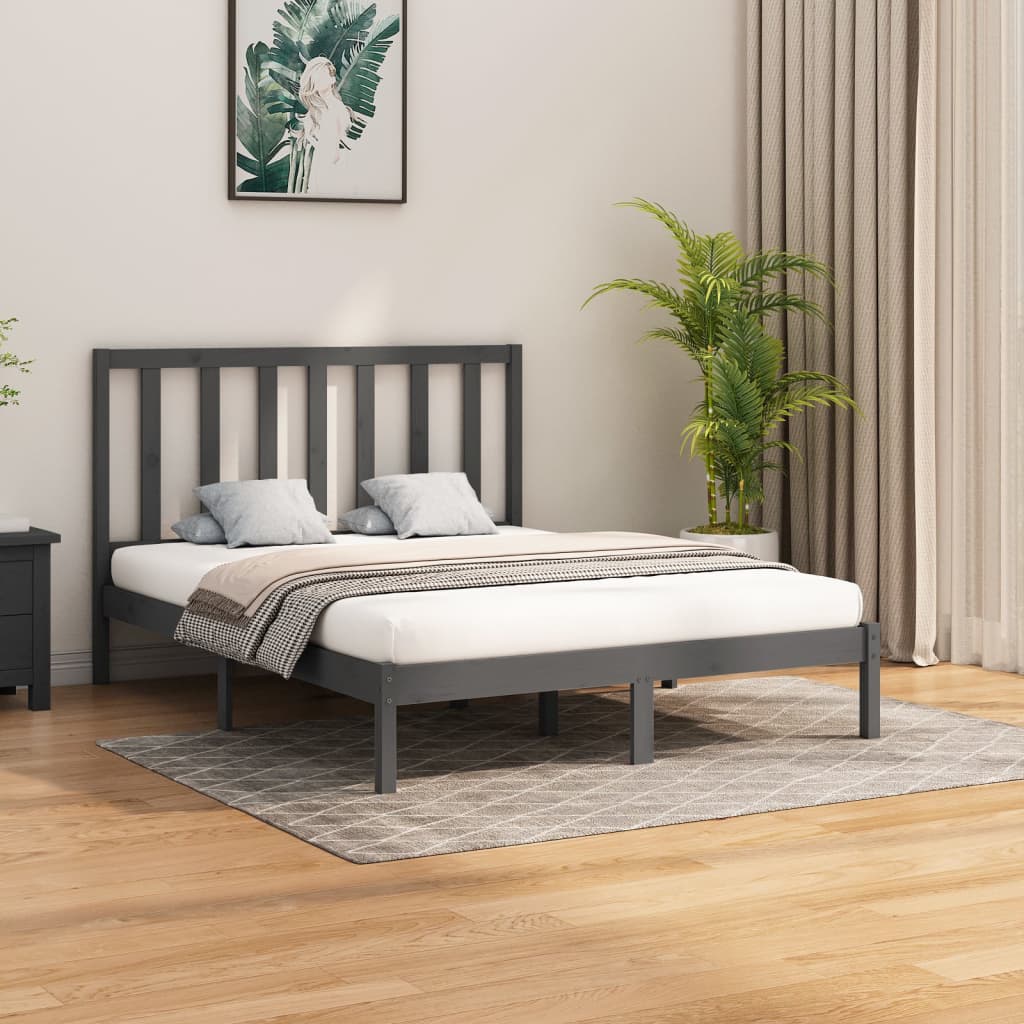 Bed Frame Without Mattress King Size Solid Wood