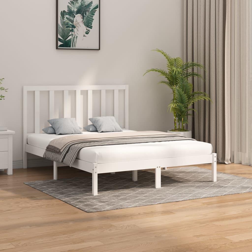 Bed Frame Without Mattress King Size Solid Wood