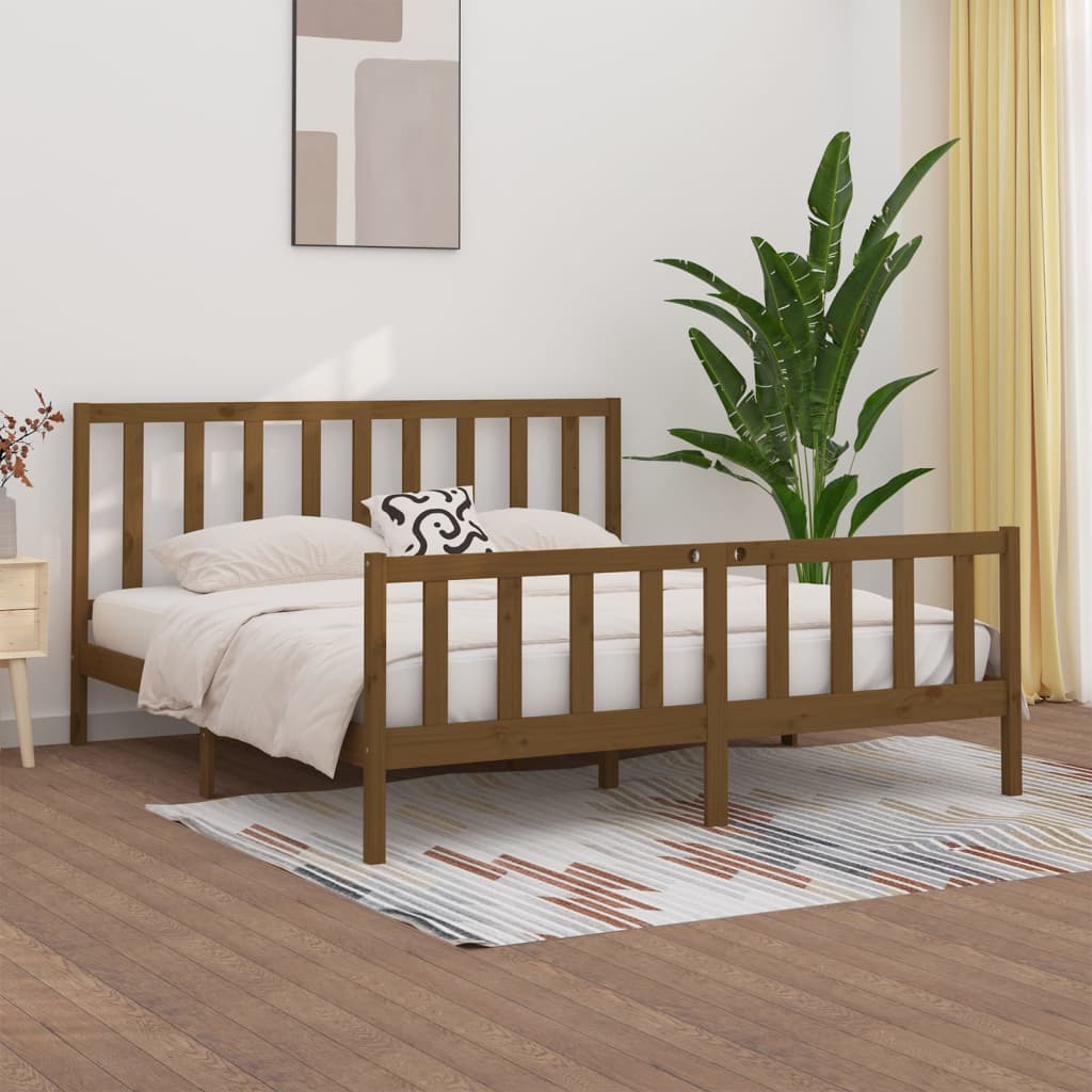 Bed Frame Without Mattress Solid Wood