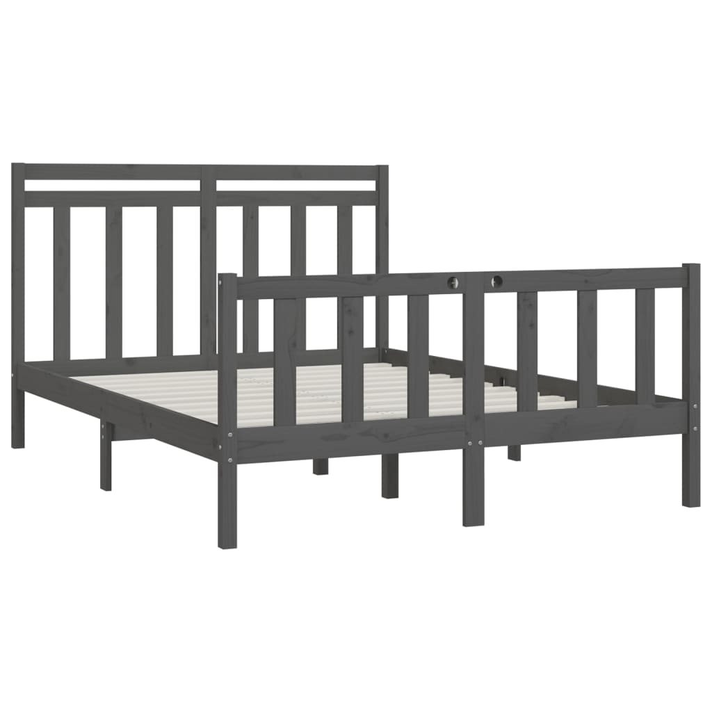 Bed Frame Without Mattress Solid Wood Pine King Size
