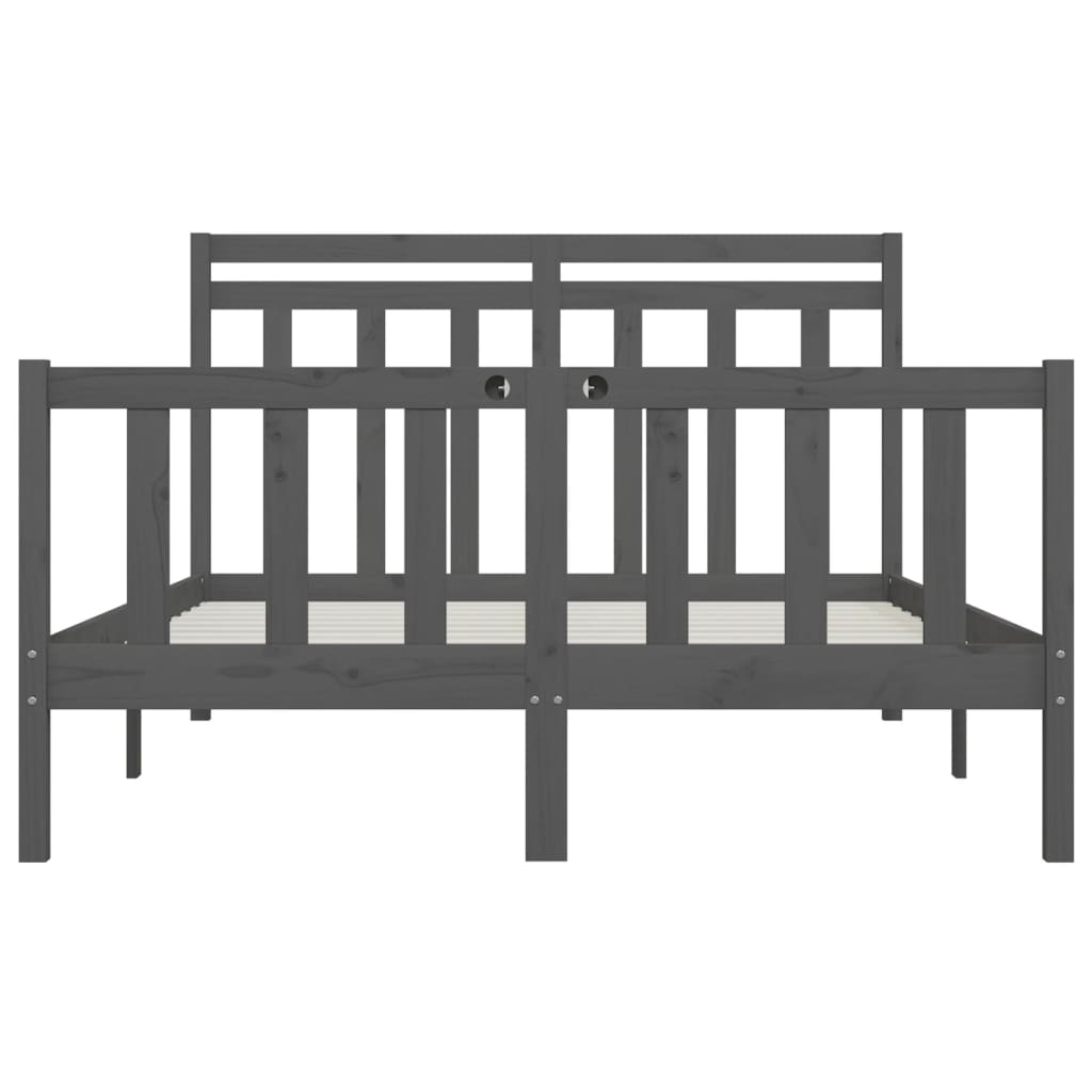 Bed Frame Without Mattress Solid Wood Pine King Size