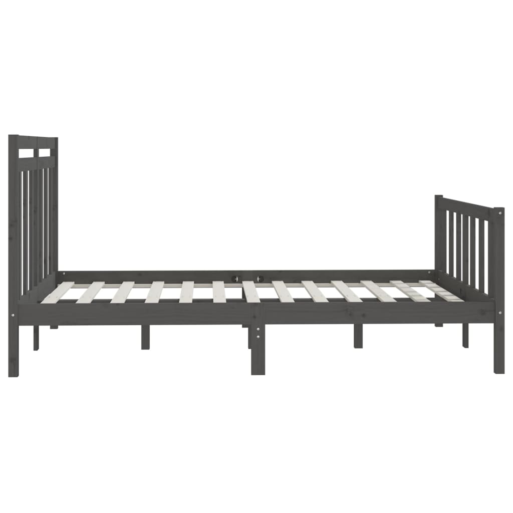 Bed Frame Without Mattress Solid Wood Pine King Size