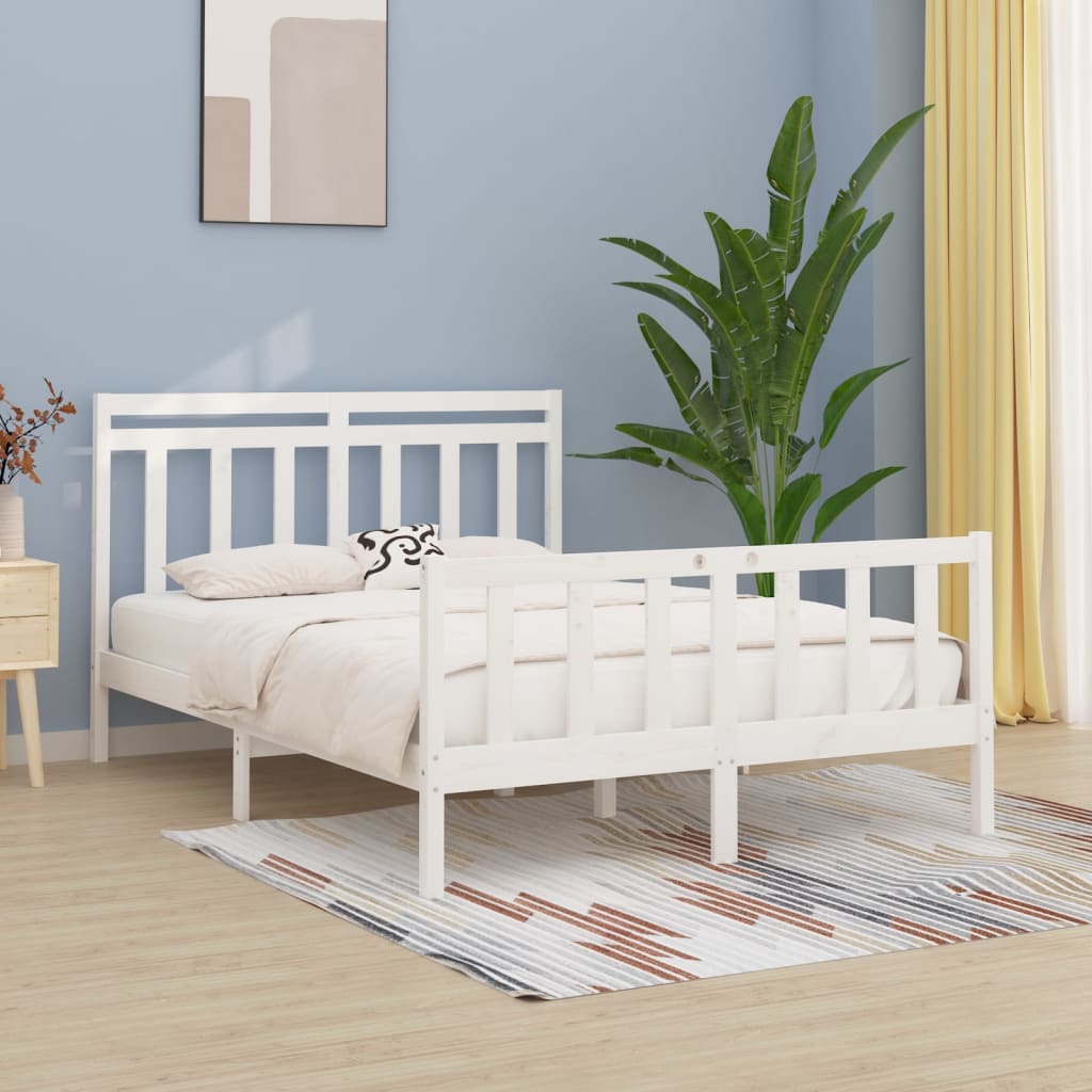 Bed Frame Without Mattress Solid Wood Pine King Size