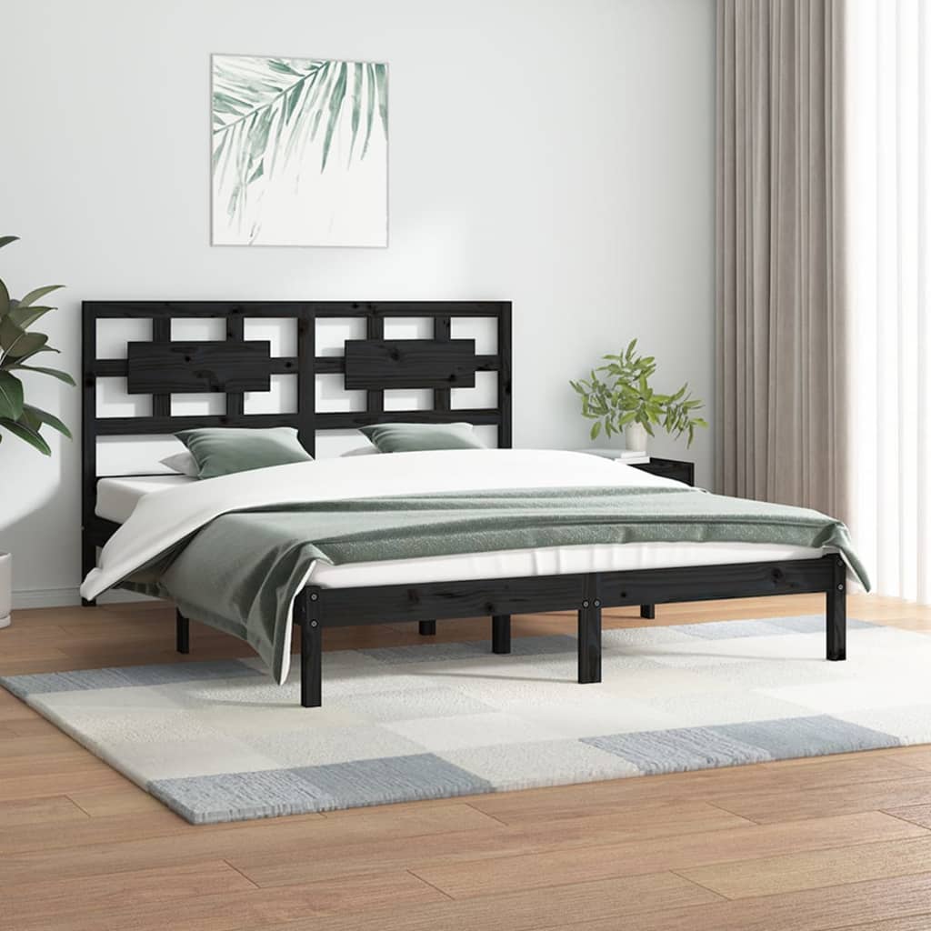 Bed Frame Without Mattress King Size Solid Wood Pine