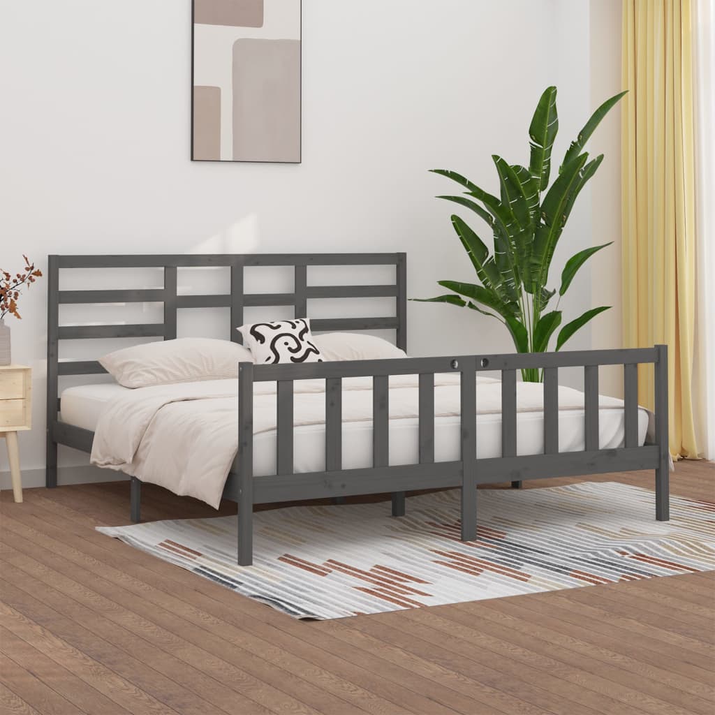 Bed Frame Without Mattress Solid Wood Pine