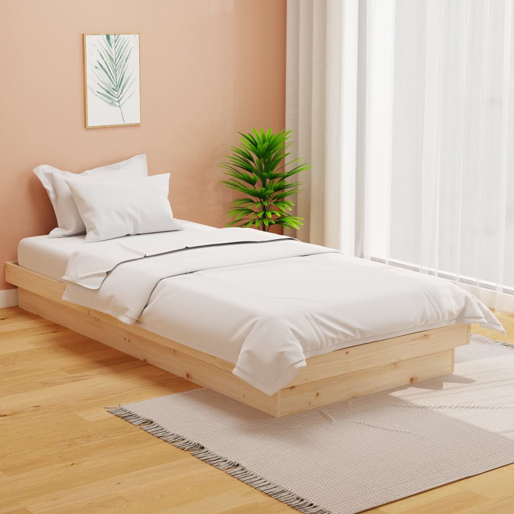 Bed Frame Without Mattress Solid Wood Double