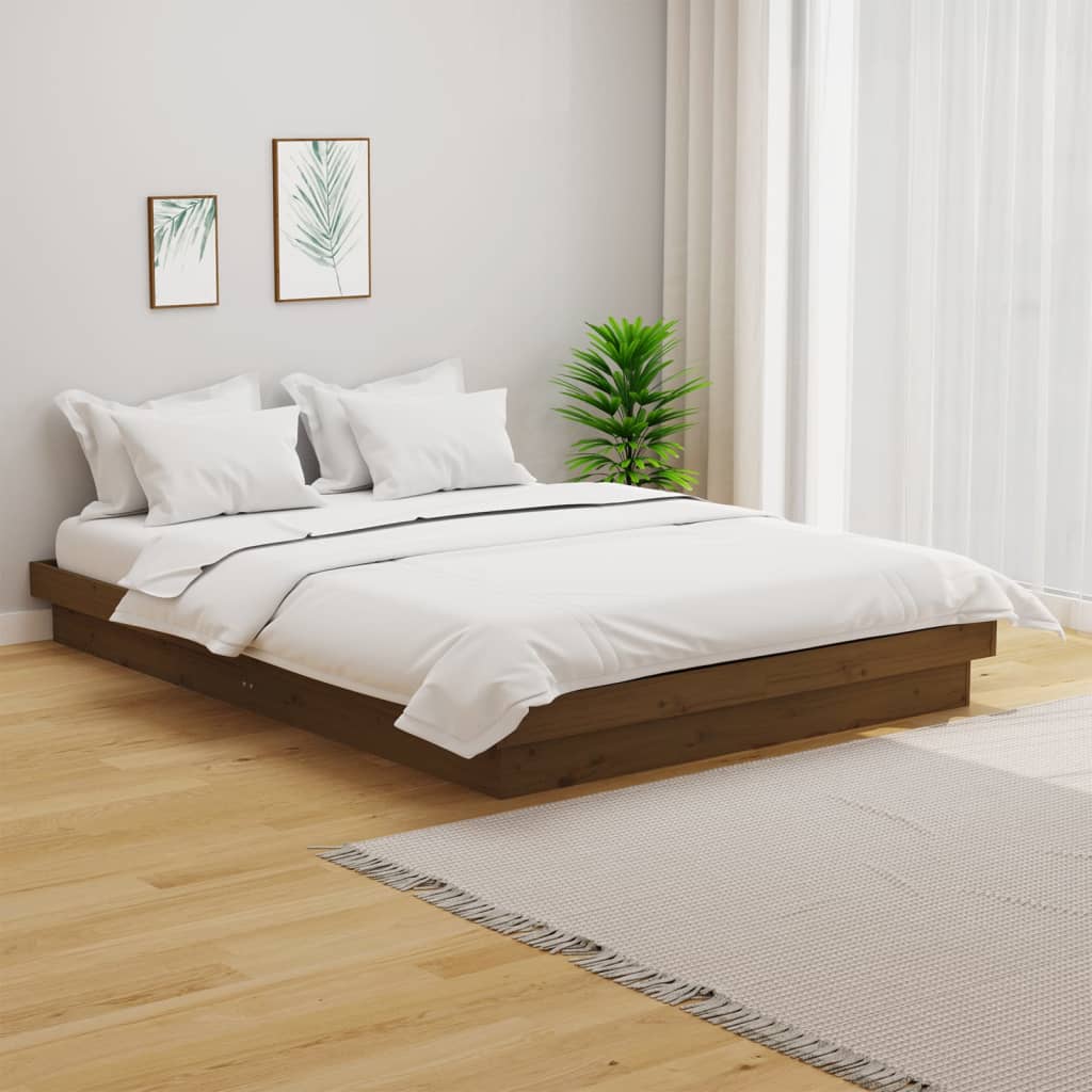 Bed Frame Without Mattress Solid Wood Double