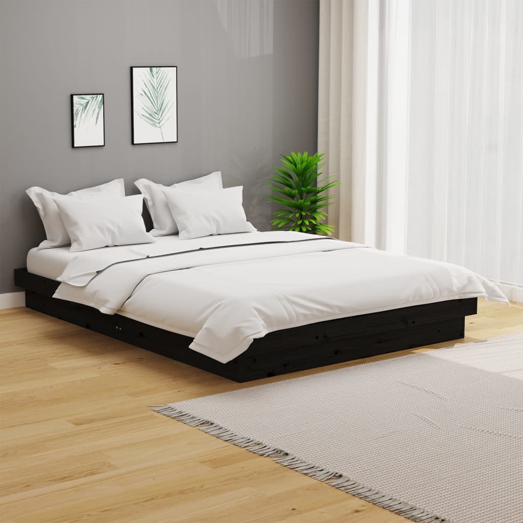 Bed Frame Without Mattress Solid Wood Double