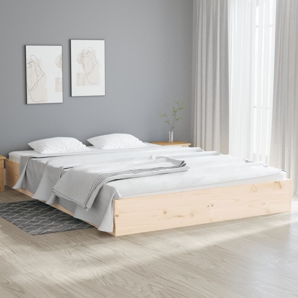 Bed Frame Without Mattress Solid Wood