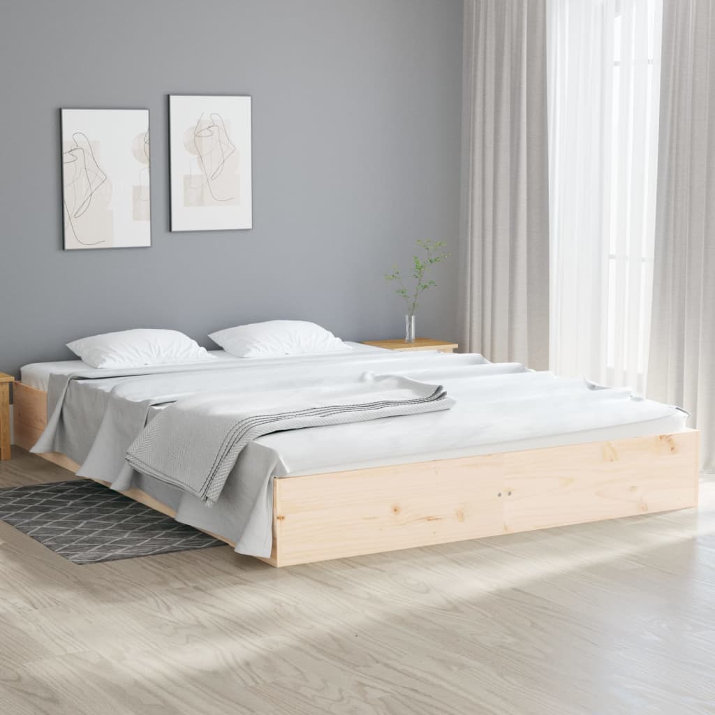Bed Frame Without Mattress Solid Wood