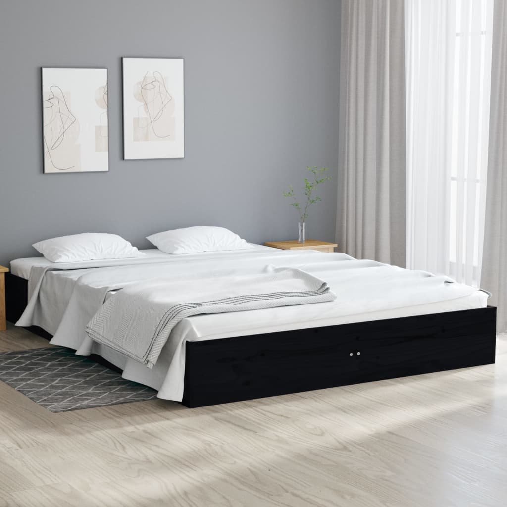 Bed Frame Without Mattress Solid Wood