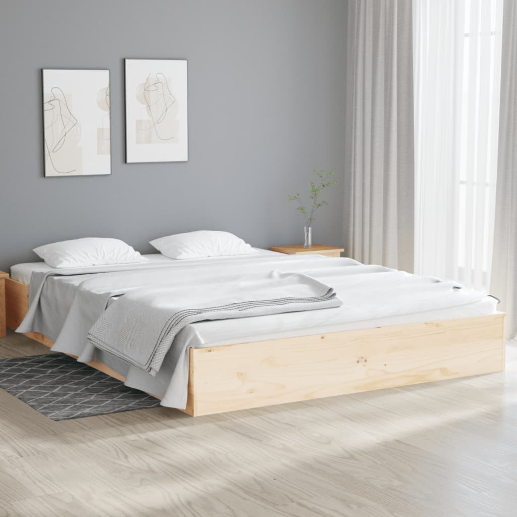 Bed Frame Without Mattress Solid Wood
