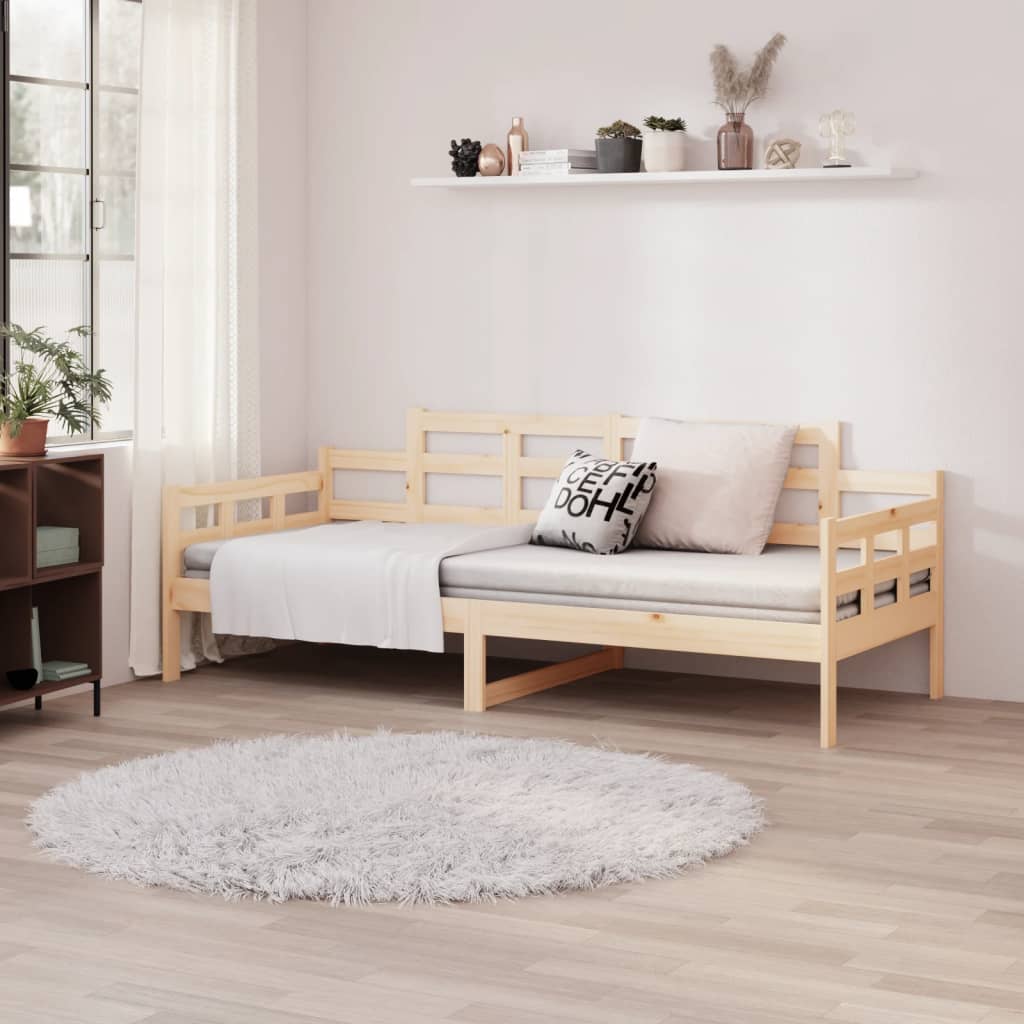 Day Bed Without Mattress Solid Wood Pine Single