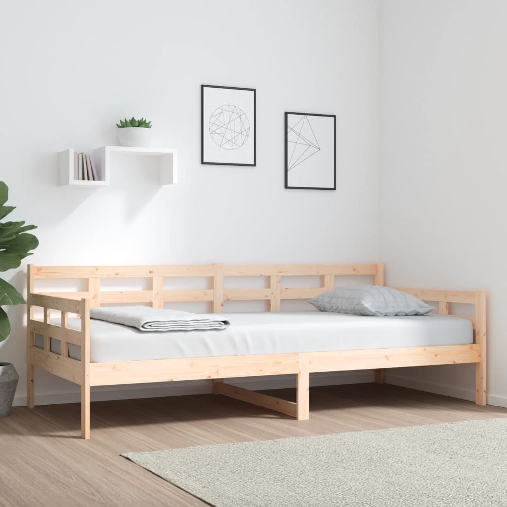 Day Bed Without Mattress Solid Wood Pine Single