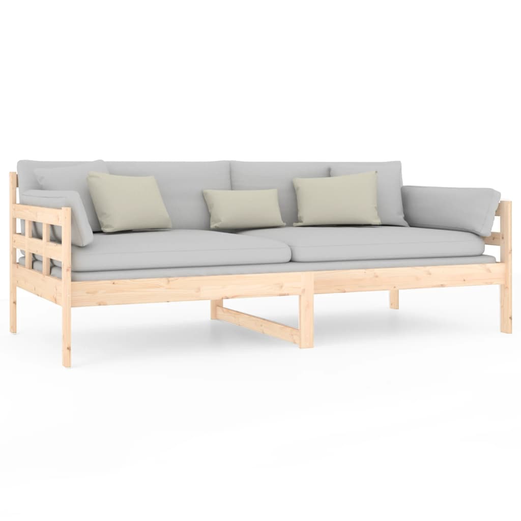 Day Bed Without Mattress Solid Wood Pine Single