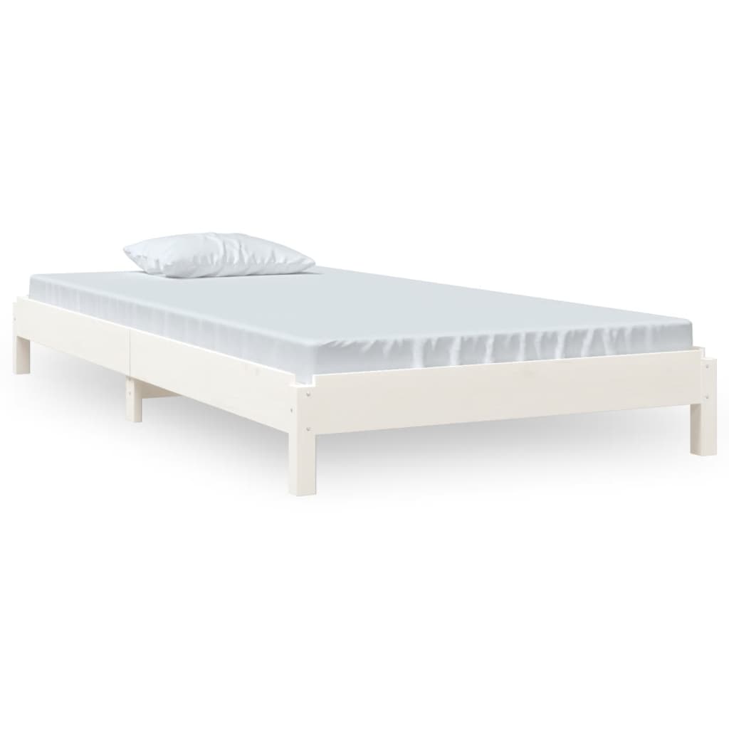 Stack Bed Without Mattress Single Solid Wood Pine