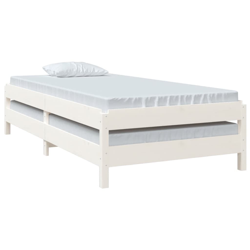 Stack Bed Without Mattress Single Solid Wood Pine