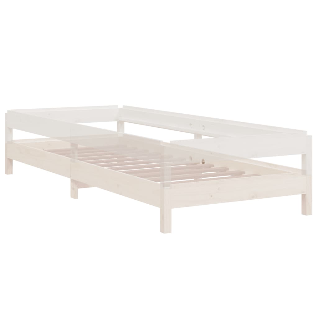 Stack Bed Without Mattress Single Solid Wood Pine