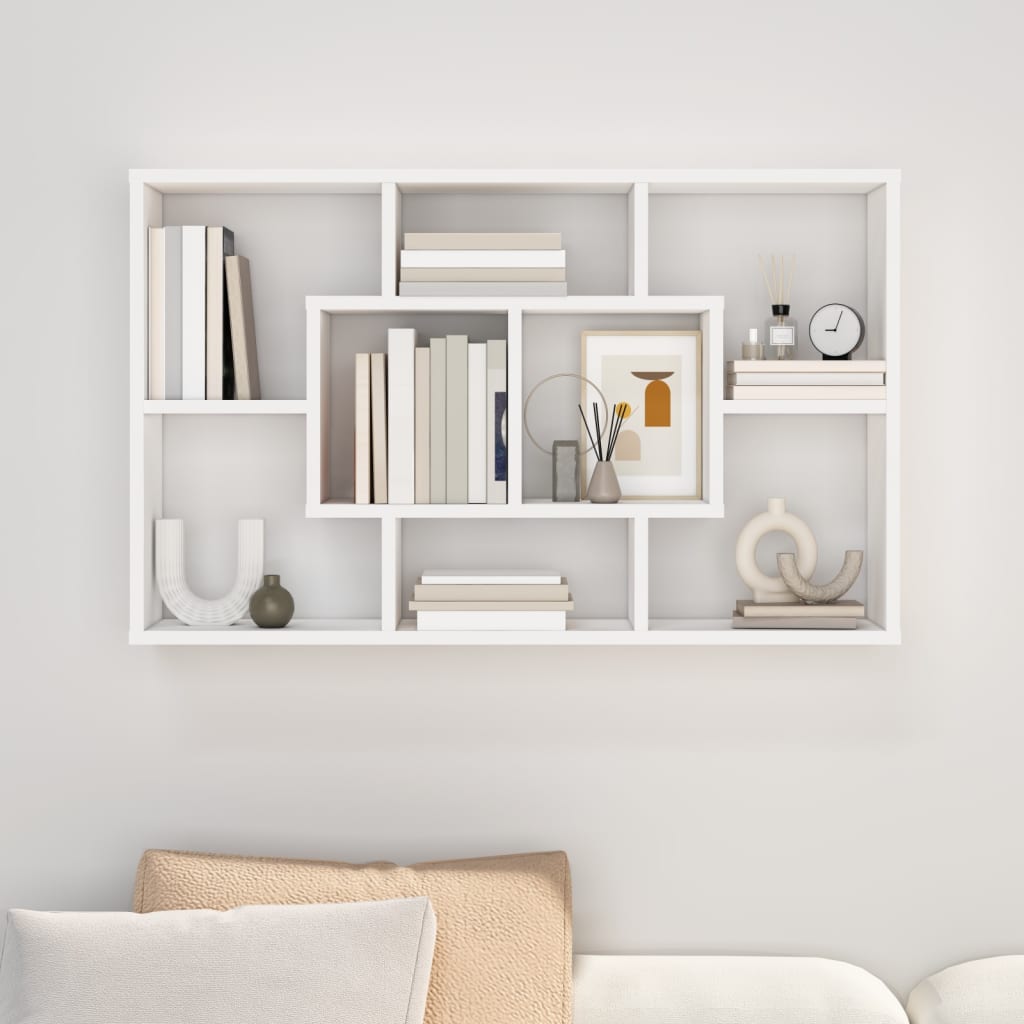 Wall Shelf 85X16X52.5 Cm Engineered Wood