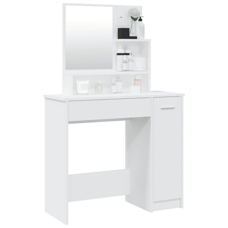Dressing Table With Mirror 86.5X35X136 Cm
