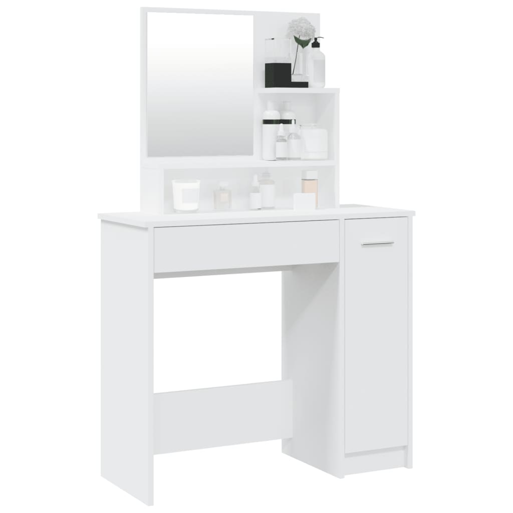 Dressing Table With Mirror 86.5X35X136 Cm