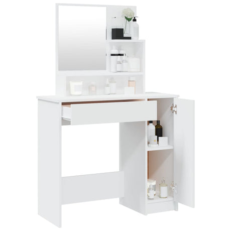 Dressing Table With Mirror 86.5X35X136 Cm